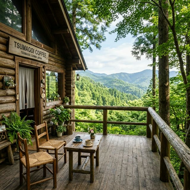 テラス席からの景色